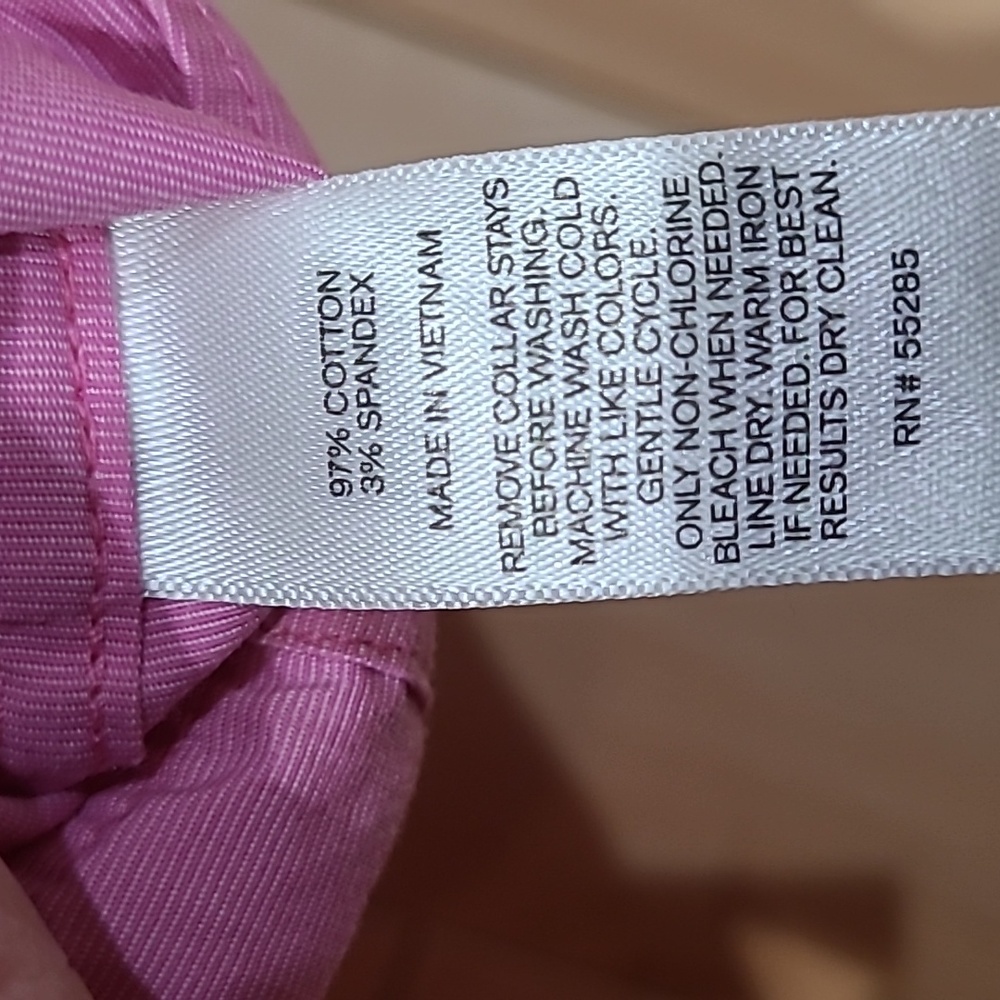 1MX express men's small pink fitted shirt - Picture 3 of 6